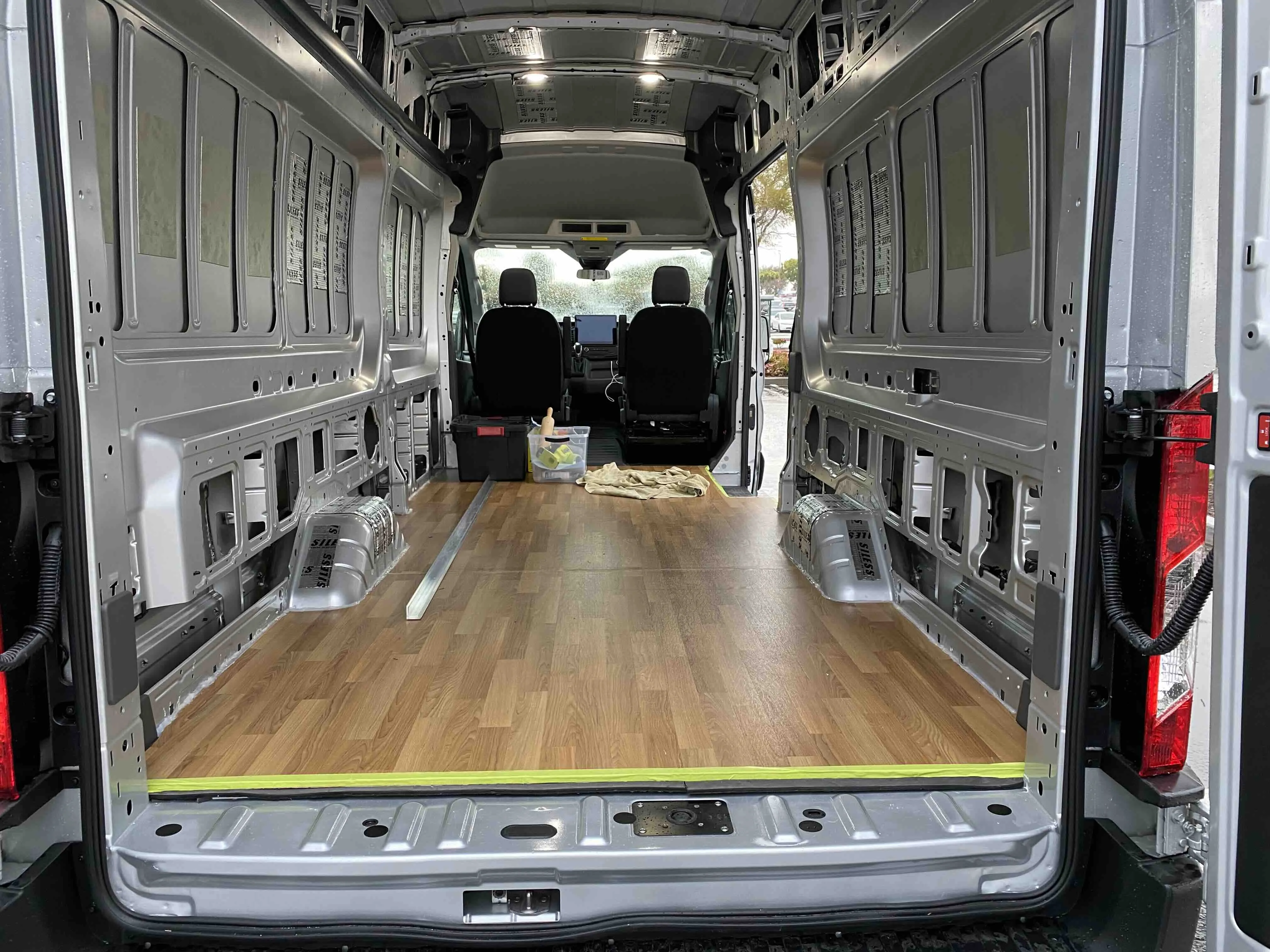 Completed flooring